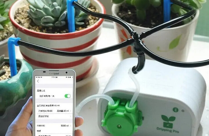 phone controlled automatic watering system